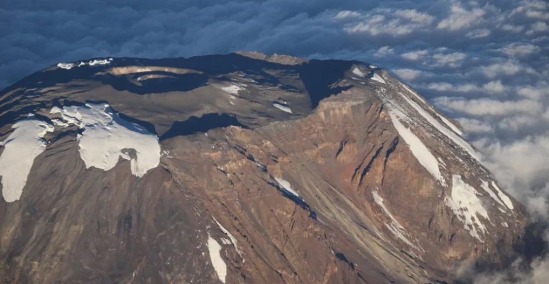 The height of Mount Kilimanjaro